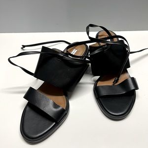 Other Stories: low block heel leather strappy sandals